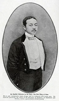 Abroad Collection: Photograph of the New King of Siam (Thailand), formal studio portrait. Captioned