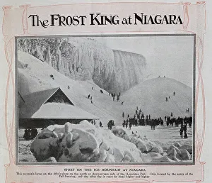 Niagara Prints: Photograph of Niagara Falls frozen