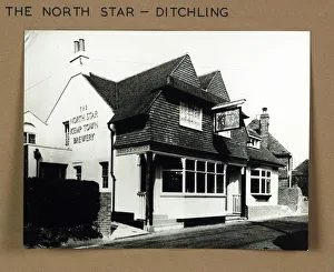 Ditchling Prints: Photograph of North Star PH, Ditchling, Sussex