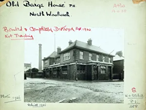 Woolwich Prints: Photograph of Old Barge House PH, North Woolwich, London