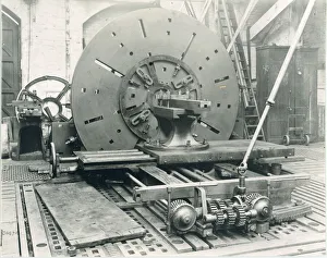 Photograph of Old Face Plate Lathe Photograph of Old Face Plate Lathe