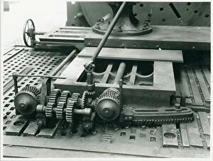 Gear Collection: Photograph of Old Face Plate Lathe