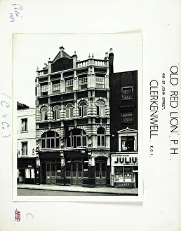 Clerkenwell Prints: Photograph of Old Red Lion PH, Clerkenwell, London