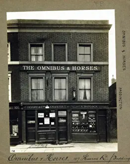 Photograph of Omnibus & Horses PH, Paddington, London