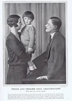 Nina Prints: Photograph of Prince and Princes Paul Chavchavadze, 1927