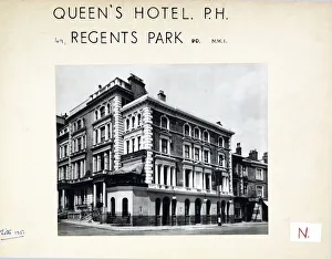 Regents Prints: Photograph of Queens Hotel, Regents Park, London