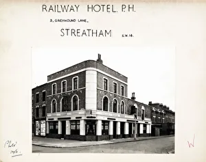 Charrington Prints: Photograph of Railway Hotel, Streatham, London