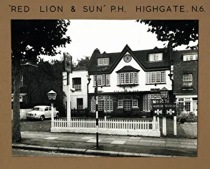 Charrington Prints: Photograph of Red Lion & Sun PH, Highgate, London