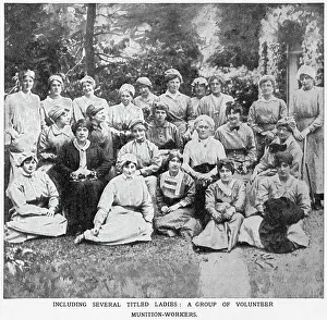 Homefront Prints: Photograph showing some of the society volunteers