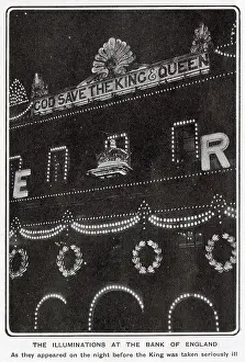 This photograph was taken the night before King Edward VII was taken seriously ill. He had to undergo an operation causing his coronation to be postponed until August. Date: 1902