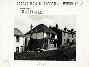 Toad Prints: Photograph of Toad Rock Tavern, Rusthall, Kent