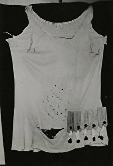 Tattered Gallery: Photograph of undervest, masquerading as the spirit Peggy