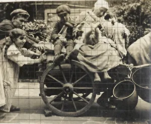 Photograph used by Frank Brangwyn for Exodus painting Photograph used by Frank Brangwyn for Exodus painting