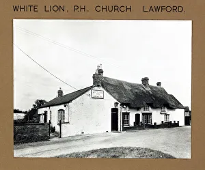 Lawford Prints: Photograph of White Lion PH, Church Lawford, Warwickshire