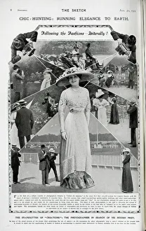 Creations Prints: Photographers capturing fashions at the races, photomontage