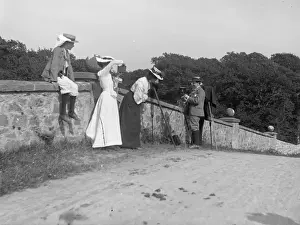 Photographic party, Slebech, Pembrokeshire, West Wales