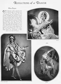 Three photographs of the American dancer Nina