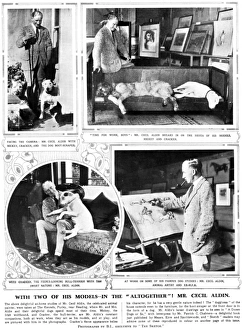 Images Dated 9th October 2017: Photographs of Cecil Aldin in the Sketch