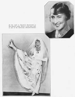Greenwood Prints: Two photographs of Charlotte Greenwood, including
