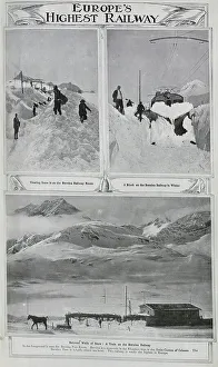 Highest Prints: Photographs of Europe's Highest Railway in deep snow