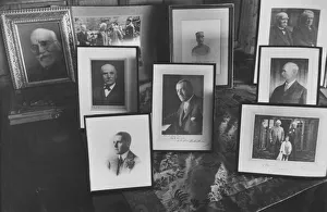 Images Dated 16th August 2011: Photos on piano, Lloyd Georges farm at Churt, Surrey