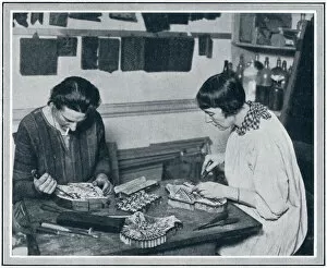 Phyllis Barron and her hand-block printing on stuffs