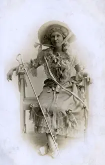 Auckland Prints: Phyllis from Bishop Auckland in the guise of Little Bo Peep