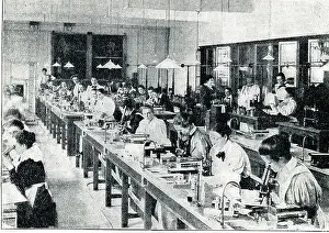 Microscope Prints: Physiology Laboratory, London School of Medicine for Women