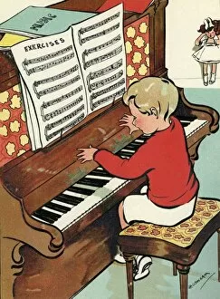 Child Hood Gallery: Piano playing