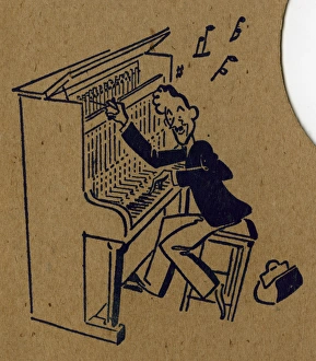 Adjusting Gallery: Piano tuner at work