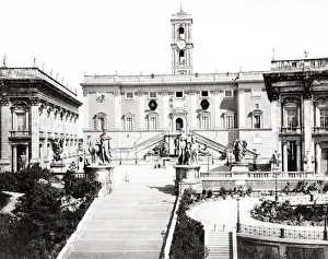 Religious Residence Prints: Piazza del Campidoglio, Rome Italy