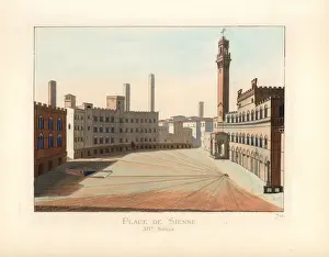 1861 Prints: Piazza del Campo, Siena, Italy, 14th century