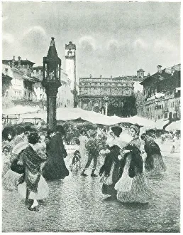 Angelo Prints: Piazza Delle Erbe, Verona