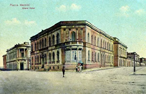 Sicilian Prints: Piazza Mazzini - Grand Hotel - Catania, Sicily, Italy