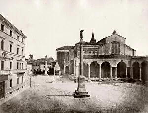 Images Dated 12th May 2021: Piazza San Domenico and church, Bologna Italy