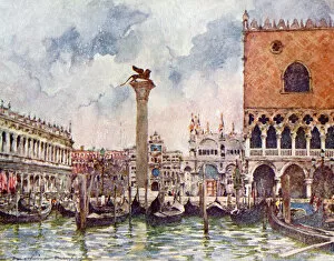 Menpes Gallery: Piazza of St. Mark - Venice, Italy