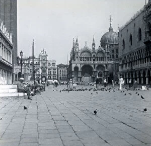 Venetian Gallery: Piazzetta San Marco with Doges Palace, Venice, Italy