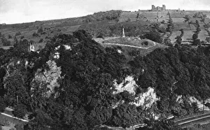Matlock Prints: Pic Tor and Riber Castle, Matlock, Derbyshire