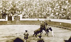 Picador fighting at the Bullring in San Pedro Tlaquepaque