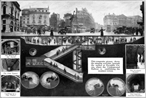 Images Dated 10th September 2016: Piccadilly Circus - Above and Below