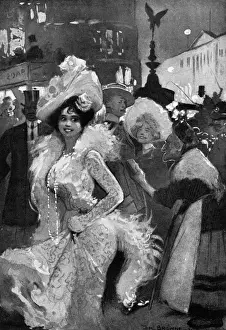 Browne Prints: Piccadilly Circus - midnight by Tom Browne