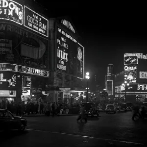 Piccadilly Circus at night, London