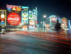 Piccadilly Circus at night, London
