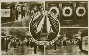 Piccadilly Collection: Piccadilly Underground Railway Station, London, England. Date: 1913