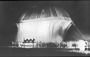 Partly Prints: Piccards balloon partly inflated