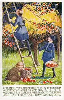 Sowerby Prints: Picking Apples by Millicent Sowerby