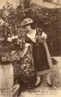 Picking Flowers - Cote d Azur, France