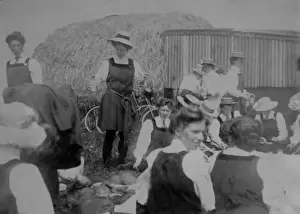 Haystack Prints: Picnic by haystack