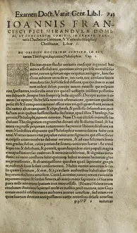 PICO DELLA MIRANDOLA, Giovanni (1463-1494). Italian