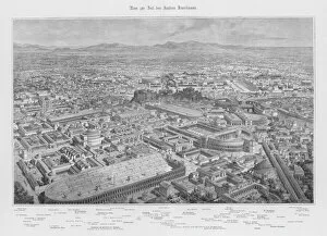 Alexander Collection: Pictorial reconstruction of Rome, Italy